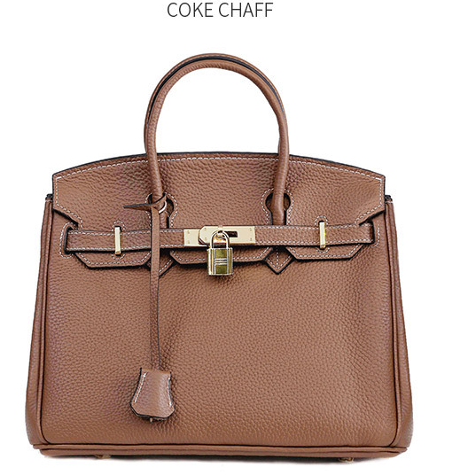 Platinum Bag in Real Cowhide Leather