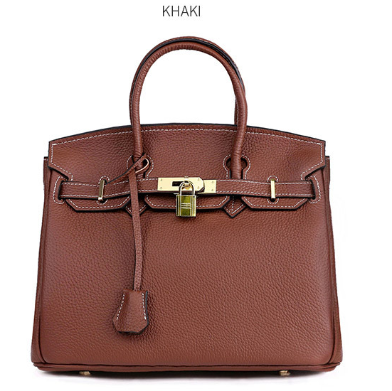 Platinum Bag in Real Cowhide Leather