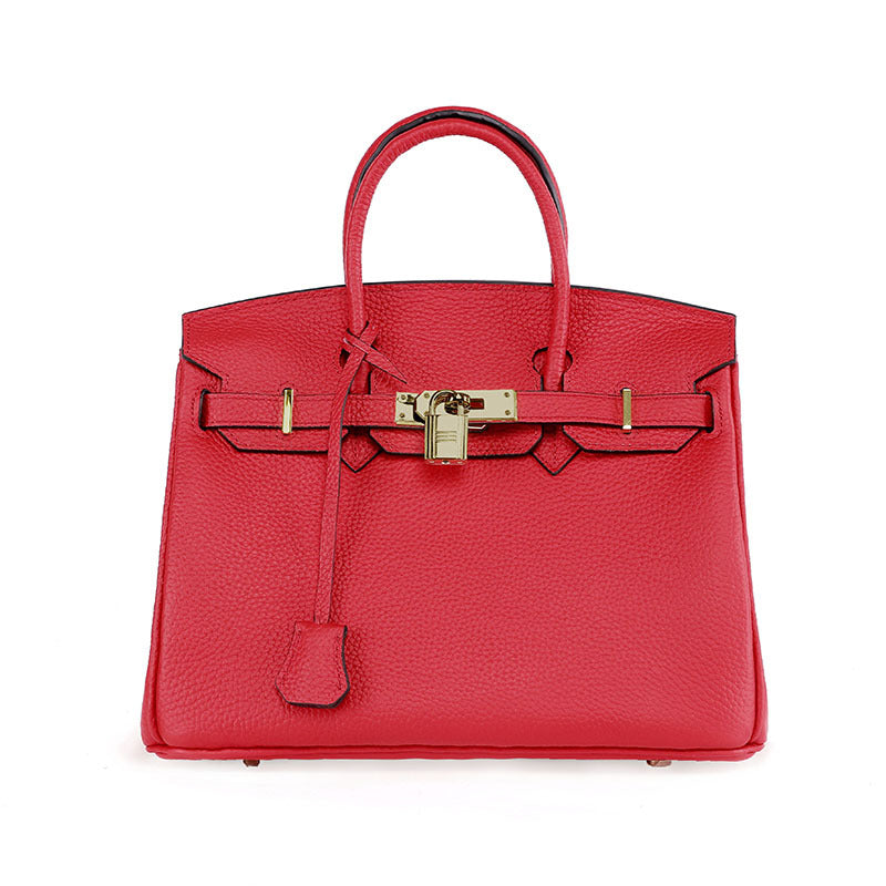 Platinum Bag in Real Cowhide Leather