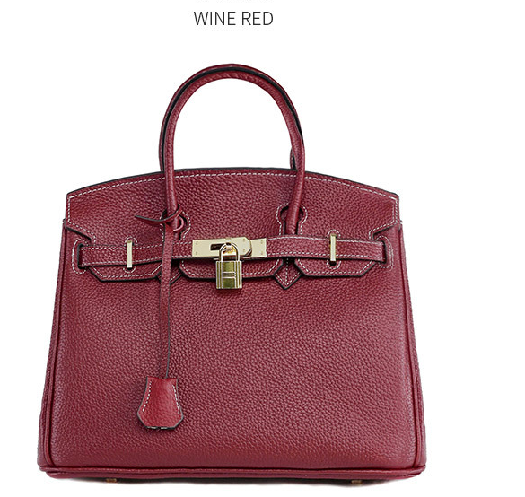 Platinum Bag in Real Cowhide Leather